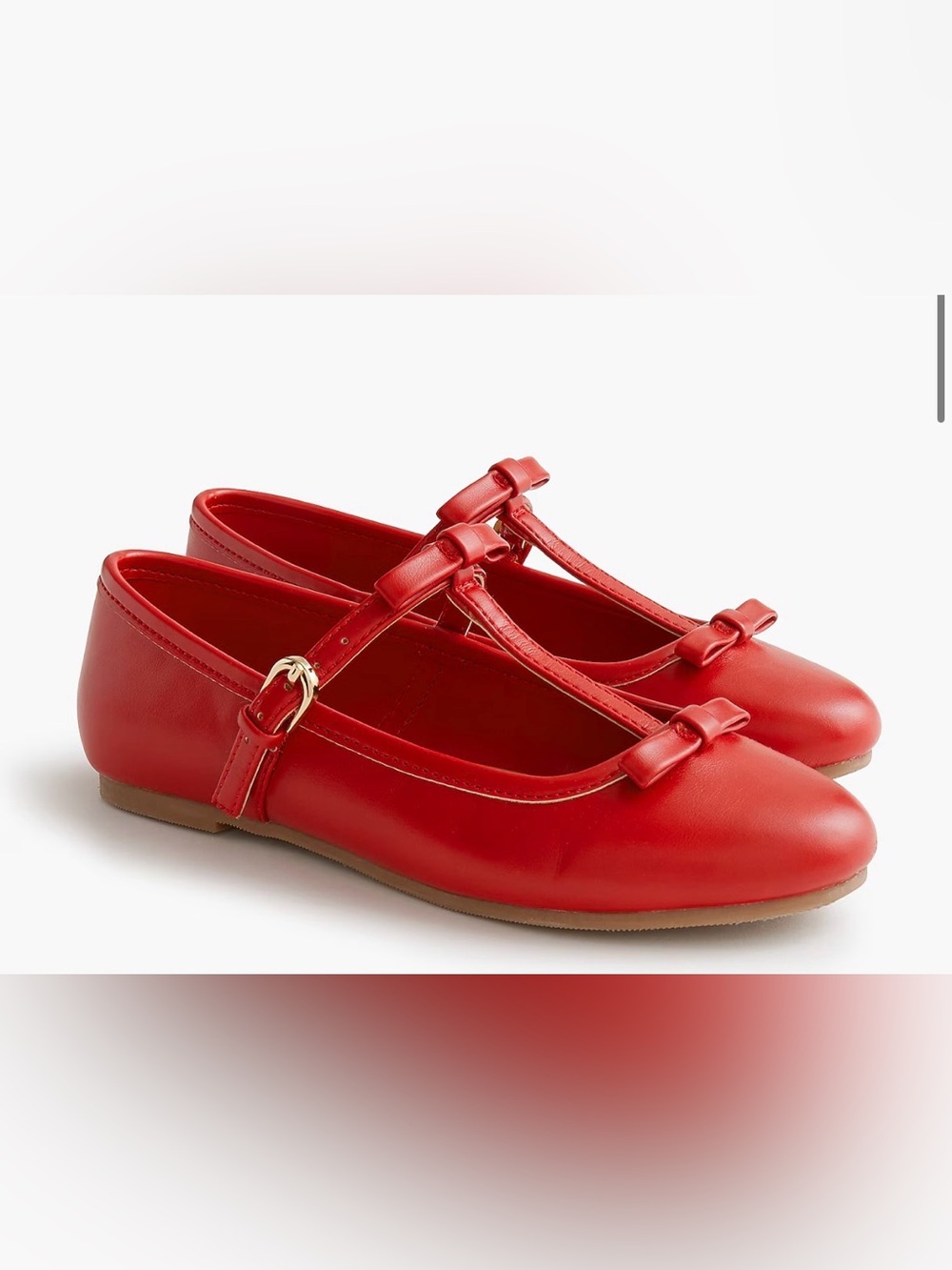 J.Crew bow T-strap Mary Jane flats - Size 13
